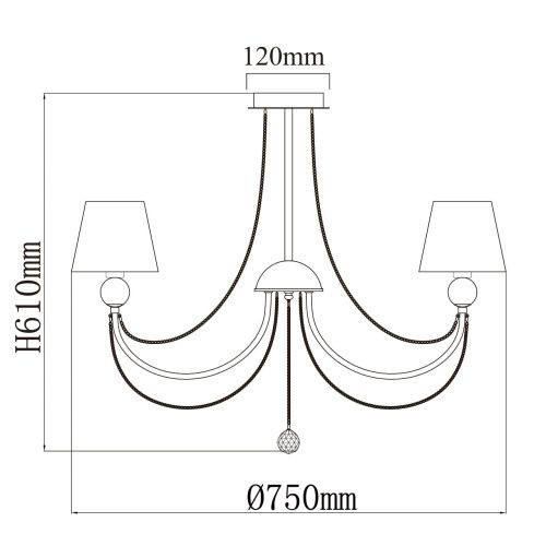 Подвесная люстра MW-Light Федерика 684011608  фото 7