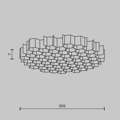 Комплектующие для светильника Technical HoneyComb-D26  фото 2