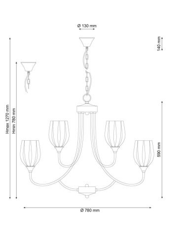 Подвесная люстра Lucia Tucci Madrid 116.6.3  фото 3