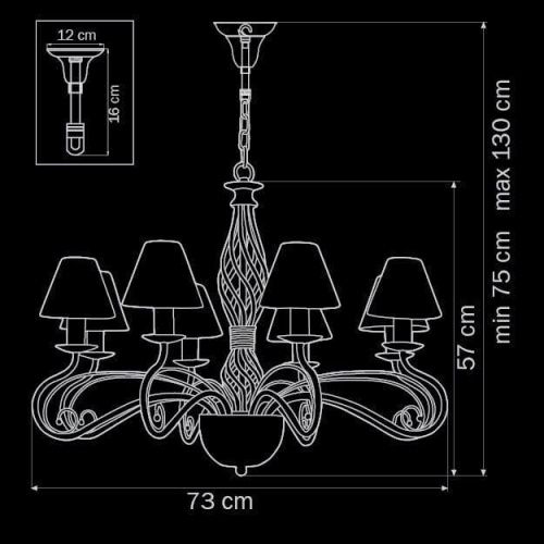 Подвесная люстра Lightstar Esedra 782080  фото 2