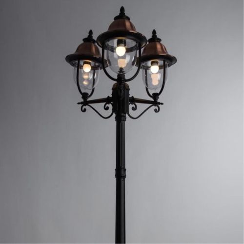 Садово-парковый светильник Arte Lamp Barcelona A1486PA-3BK  фото 4