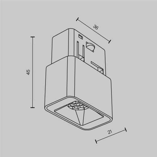 Трековый светильник Technical TR100-2-2W3K-S-W  фото 8