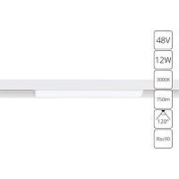 Трековый светодиодный светильник Arte Lamp Linea A4642PL-1WH 