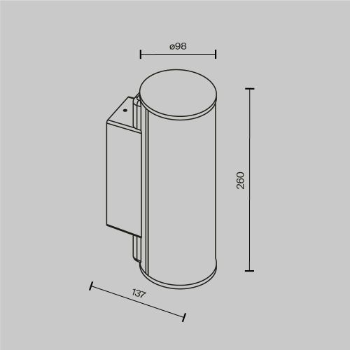 Настенный светильник (бра) Outdoor O434WL-L12GF3K  фото 6