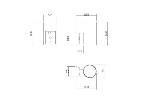 Настенный светильник Maytoni Rando O419WL-01GR  фото 3