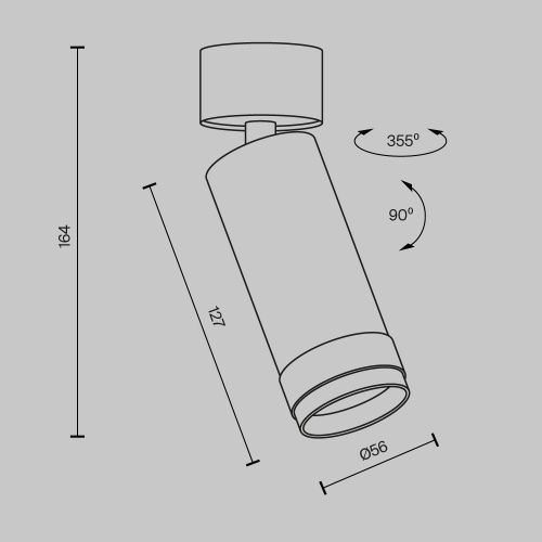 Потолочный светильник Technical C055CL-L12W4K-Z-W  фото 9