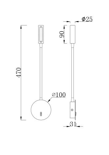 Бра Maytoni Stem C035WL-L3W3K  фото 7