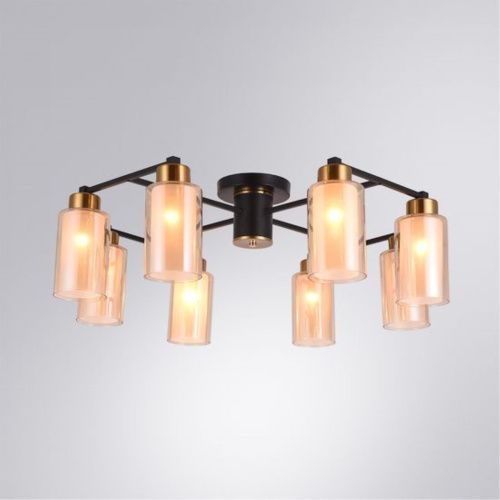 Потолочная люстра Arte Lamp Leo A7027PL-8BK  фото 2
