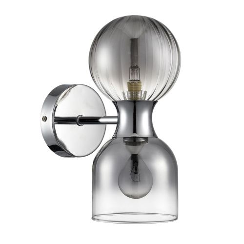 Бра SONEX Tauna 8114/2W стекло серый тонированный 