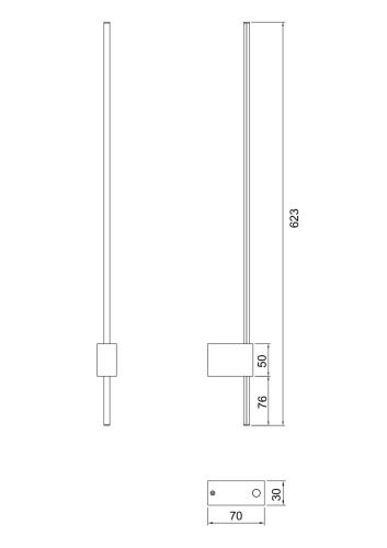Настенный светильник Maytoni Technical Pars C070WL-L6GB3K  фото 7