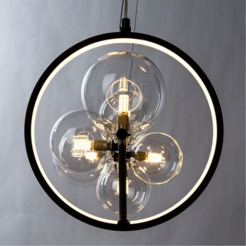 Подвесная светодиодная люстра Arte Lamp Saturn A7790SP-50BK  фото 4