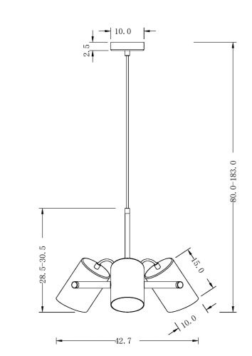 Подвесная люстра Freya Elori FR4004PL-03WB  фото 2