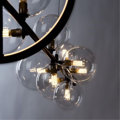 Подвесная светодиодная люстра Arte Lamp Saturn A7790SP-50BK  фото 3
