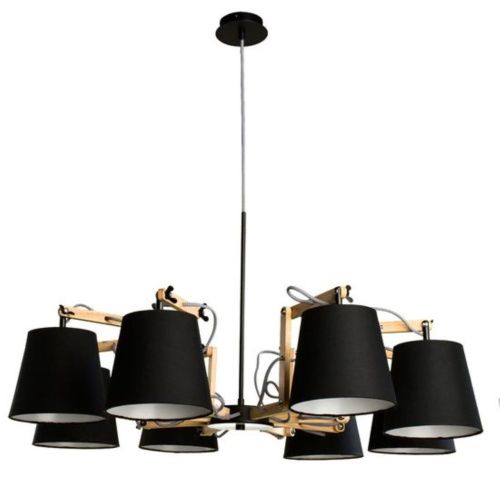 Подвесная люстра Arte Lamp Pinoccio A5700LM-8BK  фото 4