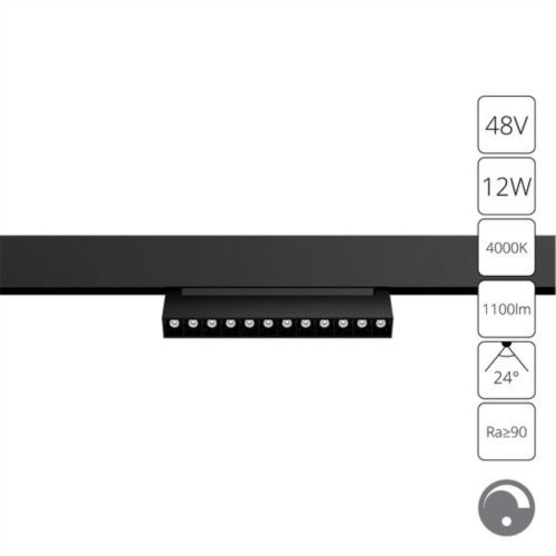Трековый светодиодный светильник Arte Lamp LINEA A4686PL-1BK 