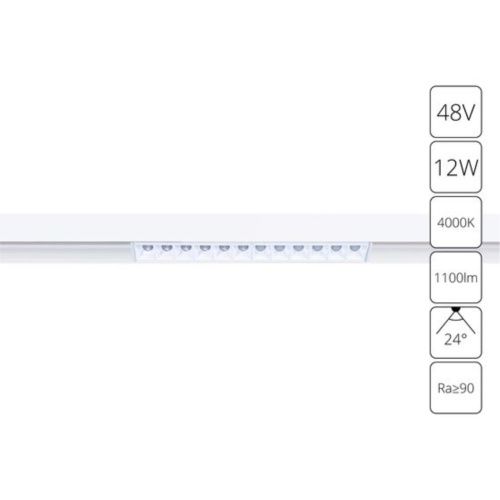 Трековый светодиодный светильник Arte Lamp Linea A4664PL-1WH 