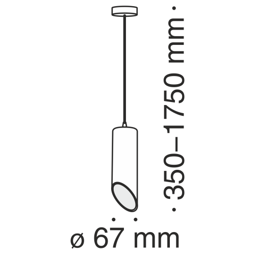 Подвесной светильник Technical P026PL-01B  фото 2