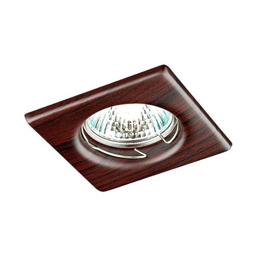 Встраиваемый неповоротный светильник SONEX Wood 369718 металл венге 