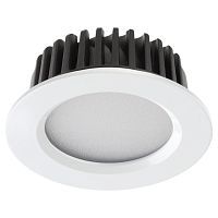 Светильник светодиодный встраиваемый SONEX Drum 357907 пластик белый 