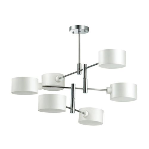 Люстра потолочная SONEX Ashley 3742/6C металл, пластик белый 