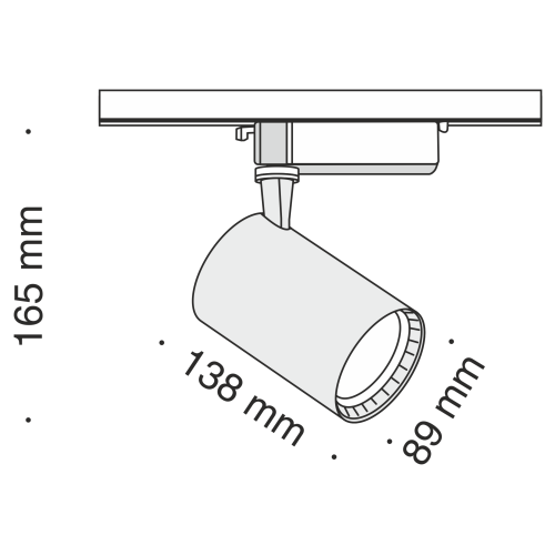 Трековый светильник Technical TR003-1-17W3K-W  фото 2