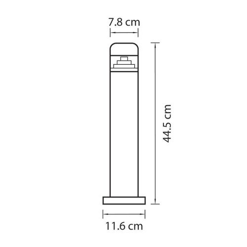 Уличный светодиодный светильник Lightstar Raggio 376907  фото 2