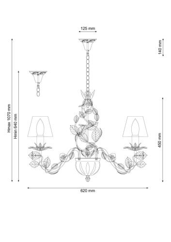 Подвесная люстра Lucia Tucci Fiori Di Rose 107.6  фото 3