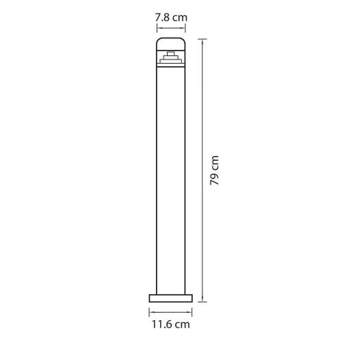 Уличный светодиодный светильник Lightstar Raggio 376705  фото 2