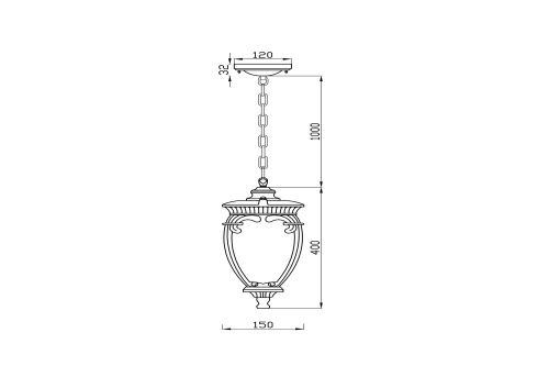 Подвесной светильник Maytoni Outdoor O414PL-01GB  фото 4