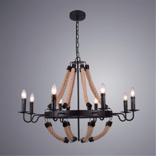Подвесная люстра Arte Lamp Marsiglia A8956LM-8BK  фото 2