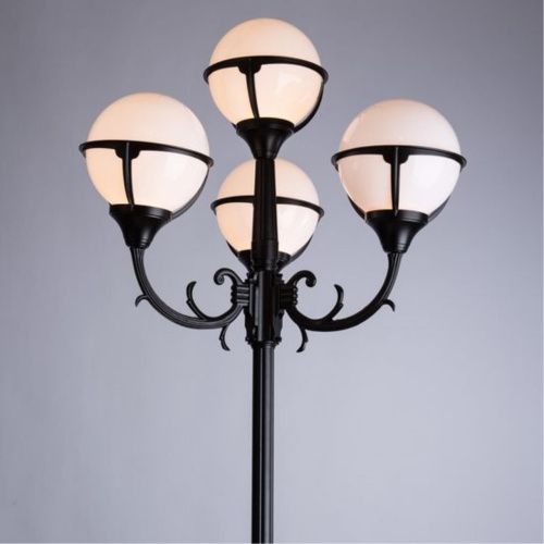 Садово-парковый светильник Arte Lamp Monaco A1497PA-4BK  фото 3