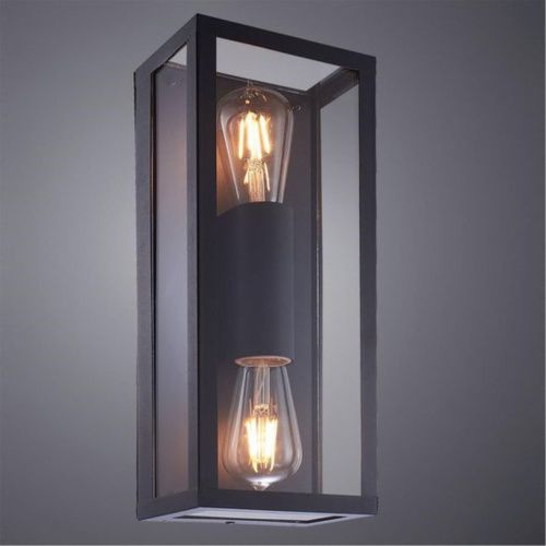 Уличный настенный светильник Arte Lamp Belfast A4569AL-2BK  фото 2