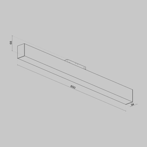 Трековый светодиодный светильник для магнитного шинопровода Maytoni Track lamps TR012-2-20W4K-B  фото 2
