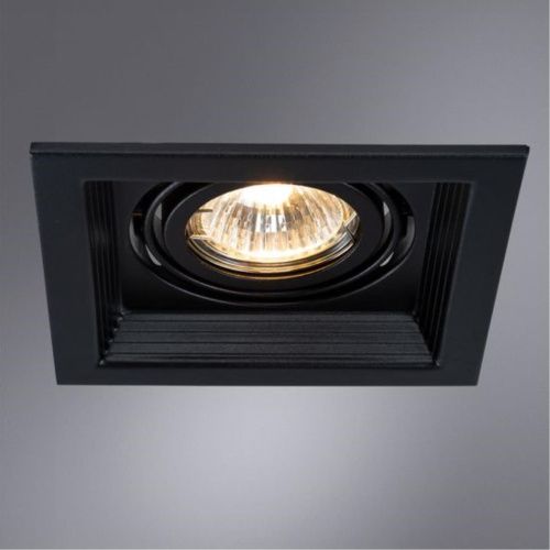 Встраиваемый светильник Arte Lamp Canis A6661PL-1BK  фото 2