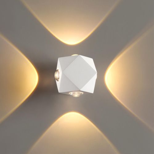 Уличный настенный светодиодный светильник Odeon Light Hightech Diamanta 4219/8WL  фото 3