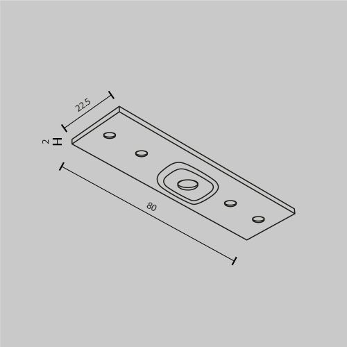 Комплектующие для накладной трековой системы Technical TRA034C-21W  фото 2