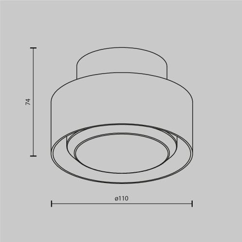 Потолочный светильник Technical C092CL-GX53-B  фото 8