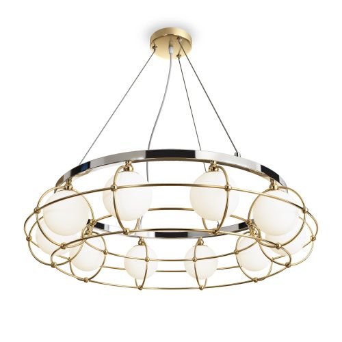 Подвесная люстра Maytoni Carcass MOD312PL-10GCH  фото 5