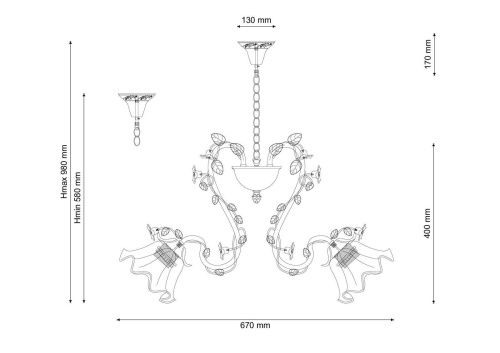 Подвесная люстра Lucia Tucci Fiori Di Rose 111.5  фото 3