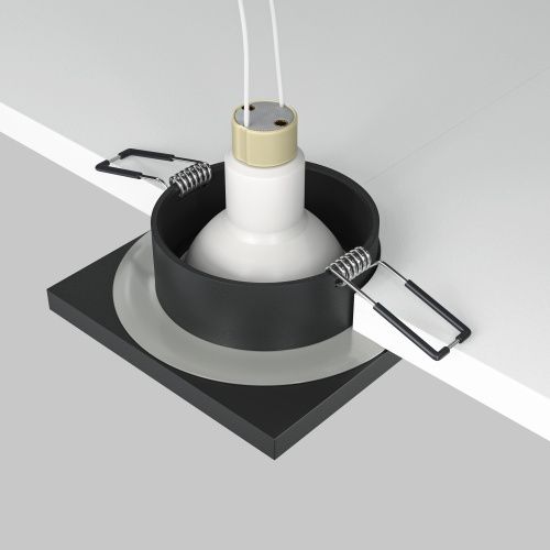 Встраиваемый светильник Maytoni Technical Stark DL083-01-GU10-SQ-B  фото 7