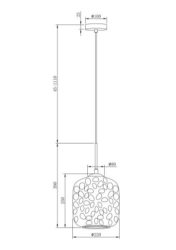 Подвесной светильник Maytoni Dolce MOD001PL-01CFL  фото 3