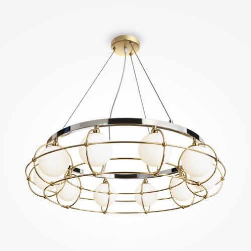 Подвесная люстра Maytoni Carcass MOD312PL-10GCH  фото 3