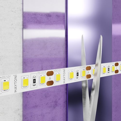 Светодиодная лента Maytoni Technical 14,4W/m 120LED/m 2835SMD холодный белый 5M 10116  фото 4