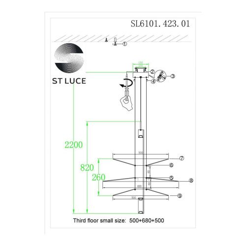 Подвесной светодиодный светильник ST Luce Isola SL6101.423.01  фото 2