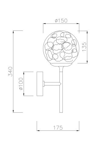 Бра Maytoni Ligero MOD061WL-01BS  фото 2