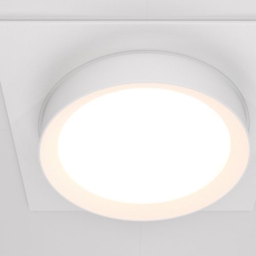 Встраиваемый светильник Maytoni Hoop DL086-GX53-SQ-W  фото 4