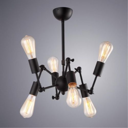 Подвесная люстра Arte Lamp A9190LM-6BK  фото 2