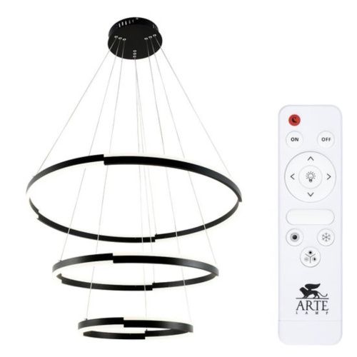 Подвесной светодиодный светильник Arte Lamp Alfie A2180SP-60BK 