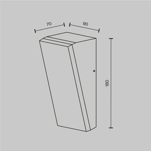 Настенный светильник (бра) Outdoor O436WL-L10GF3K1  фото 7