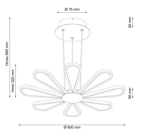 Подвесная люстра Lucia Tucci Miracoli 200.8 LED  фото 3